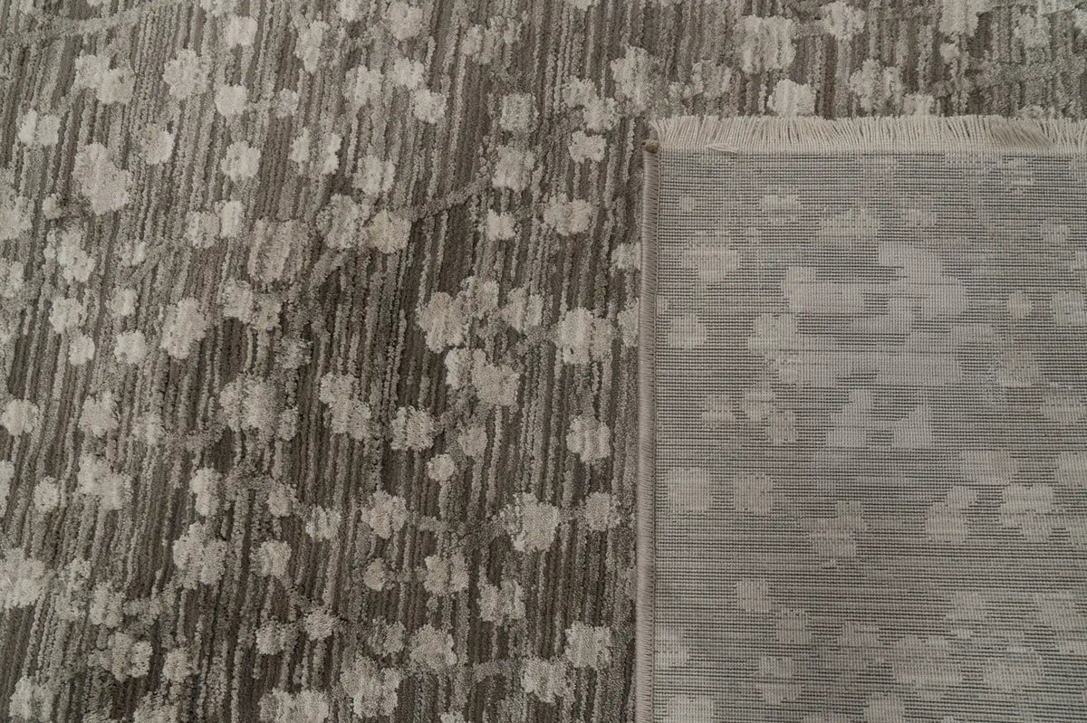 Dynamic Rugs Valeria 10522 Power Loomed Modern Brown/Grey/Ivory Rug - Corner