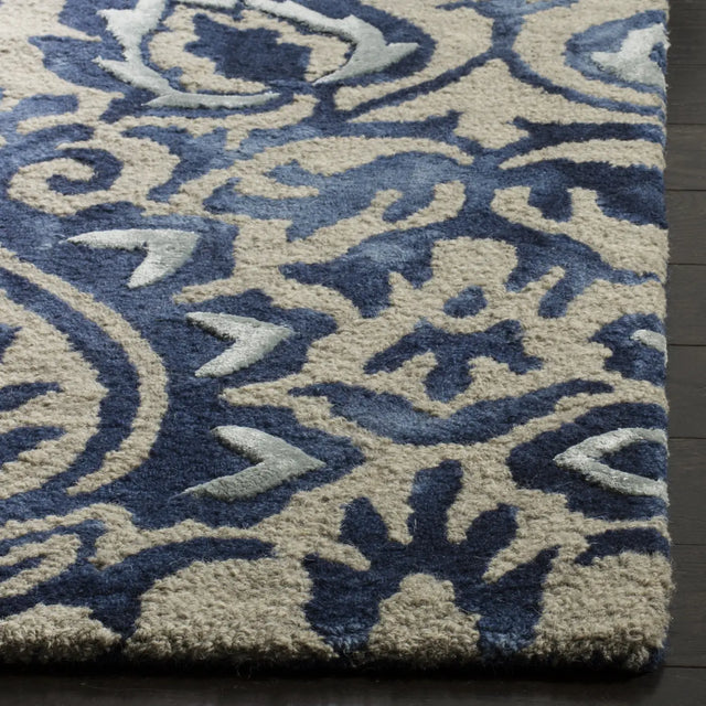 Safavieh Dip Dye 5'-0" x 8'-0" Rug in Royal Blue / Beige