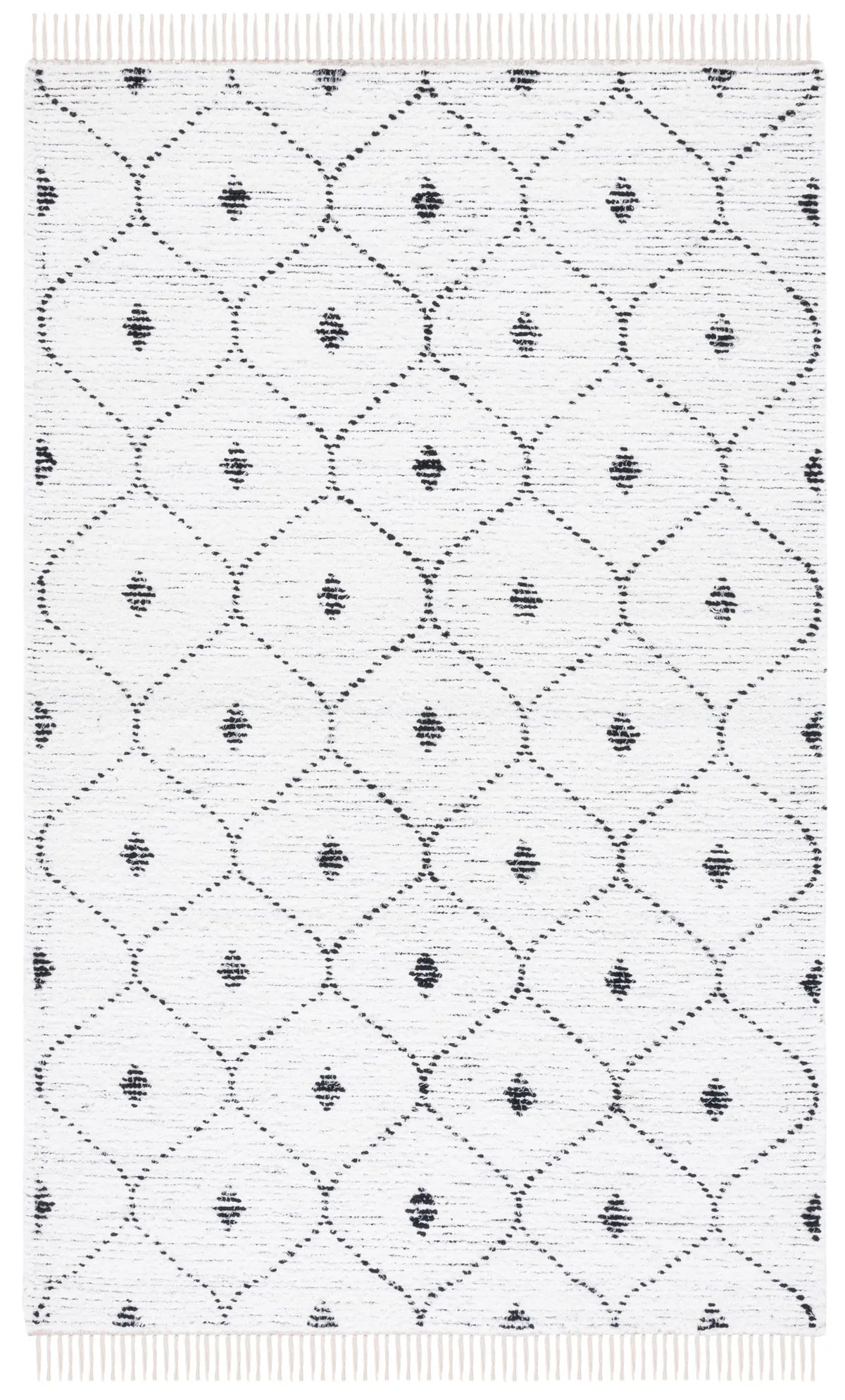 Safavieh Casablanca 4'-0" x 6'-0" Rug in Ivory / Black