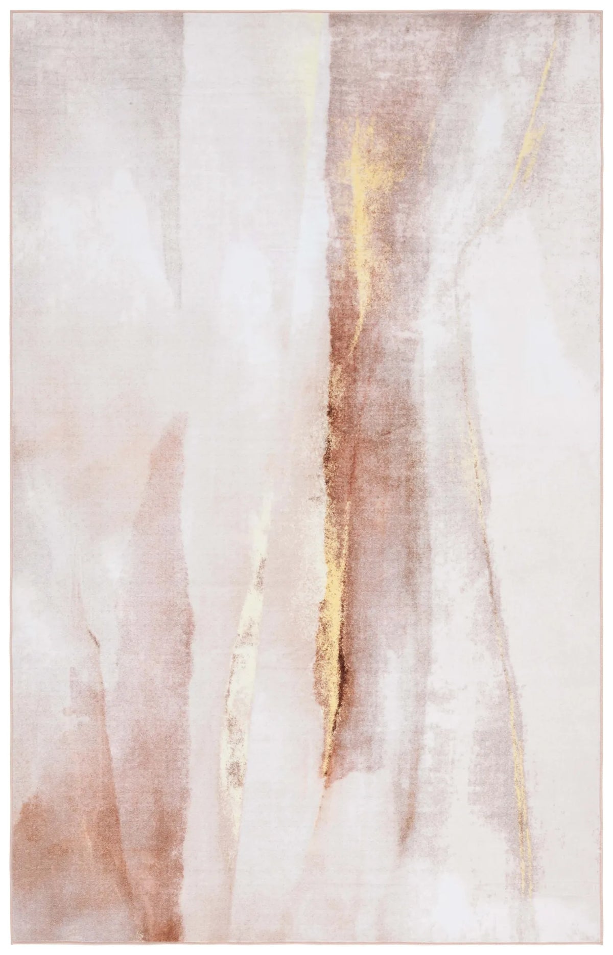 Safavieh Santa Monica 4'-0" x 6'-0" Rug in Beige / Gold