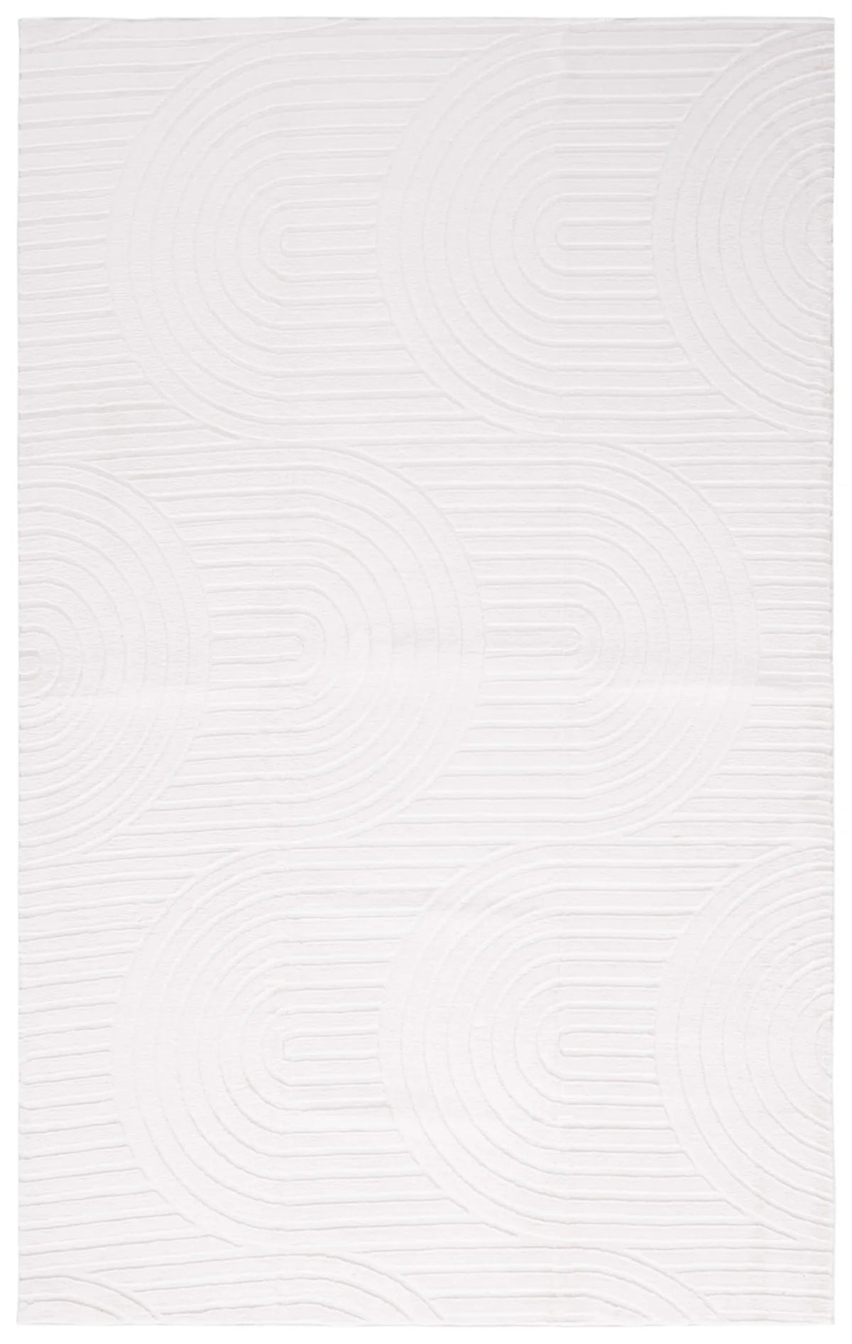 Safavieh Faux Rabbit Fur 800 4'-0" x 6'-0" Rug in Ivory