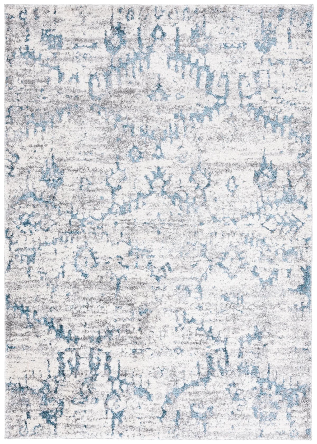 Safavieh Ravine Shag 4'-0" x 6'-0" Rug in Blue / Ivory