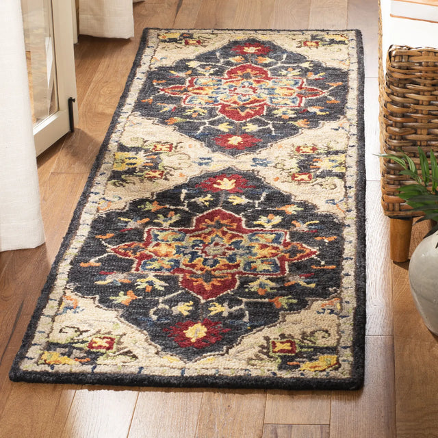 Safavieh Aspen 2'-3" x 11'-0" Rug in Charcoal / Cream