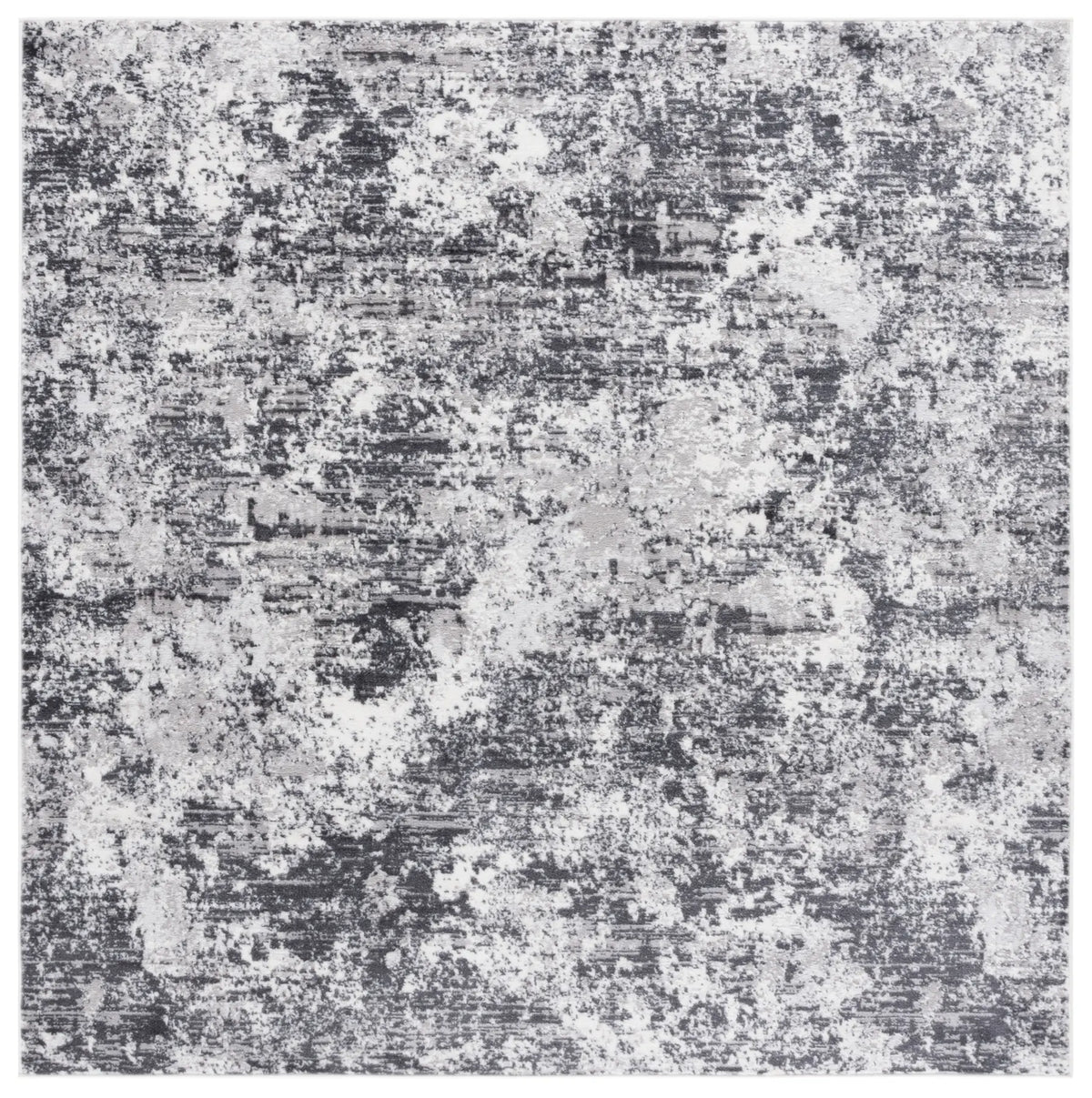 Safavieh Amelia 700 6'-7" x 6'-7" Rug in Charcoal / Ivory