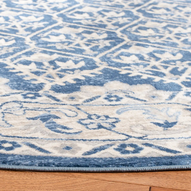 Safavieh Brentwood 5'-0" x 5'-0" Rug in Navy / Light Grey