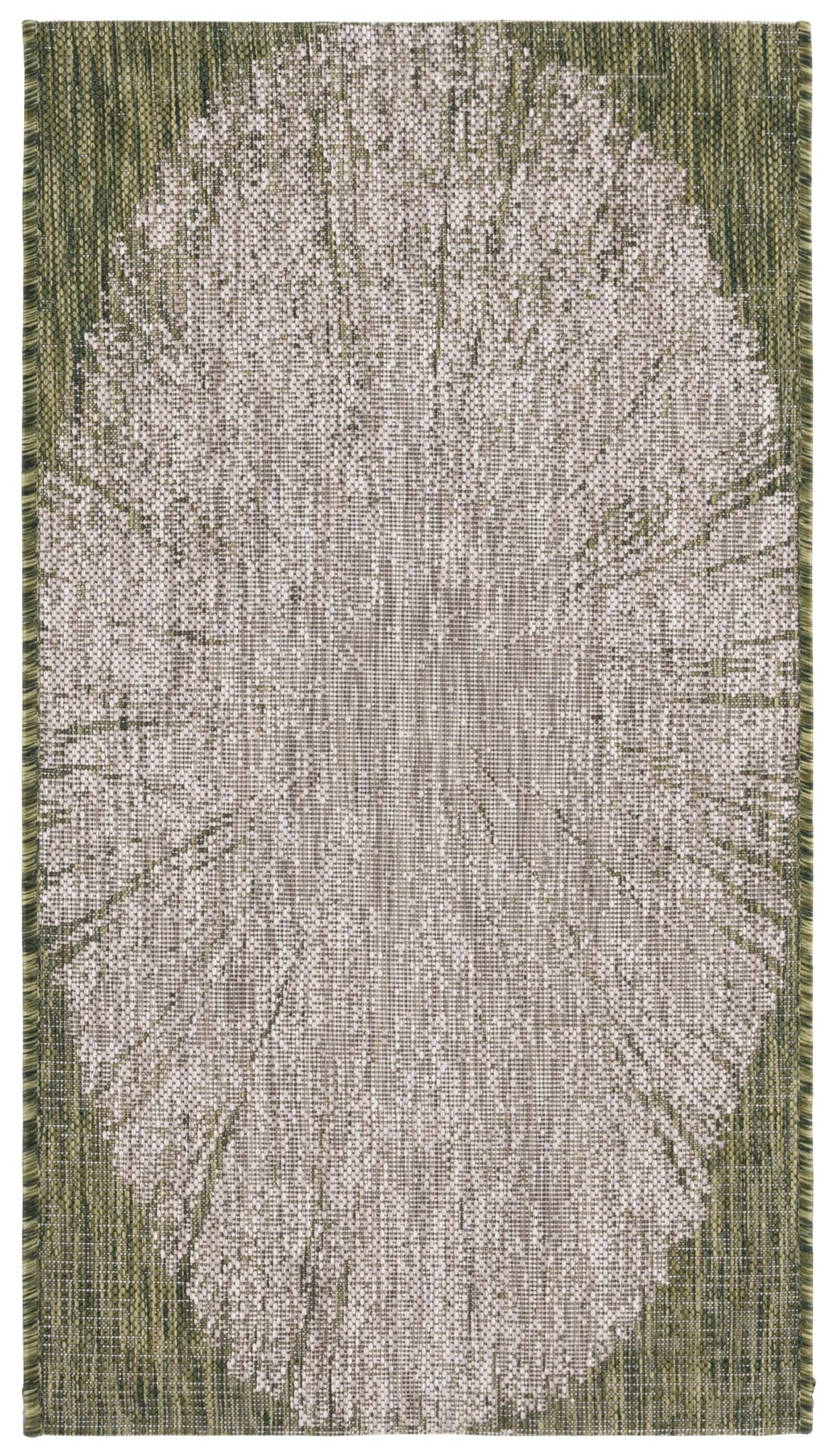 Safavieh Courtyard 2'-0" x 3'-7" Rug in Beige / Dark Green