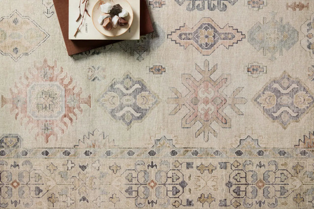 Loloi Hathaway Hth-04 Beige/Multi Rugs - styled aerial 1