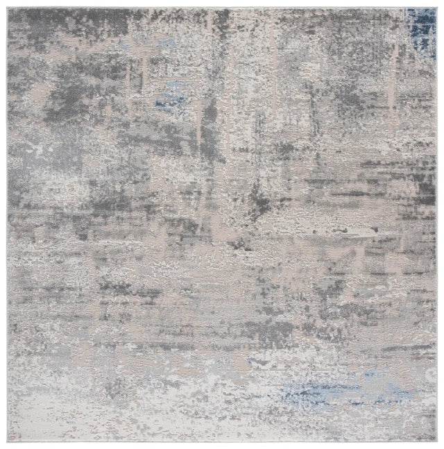 Safavieh Palma 6'-7" x 6'-7" Rug in Grey / Teal