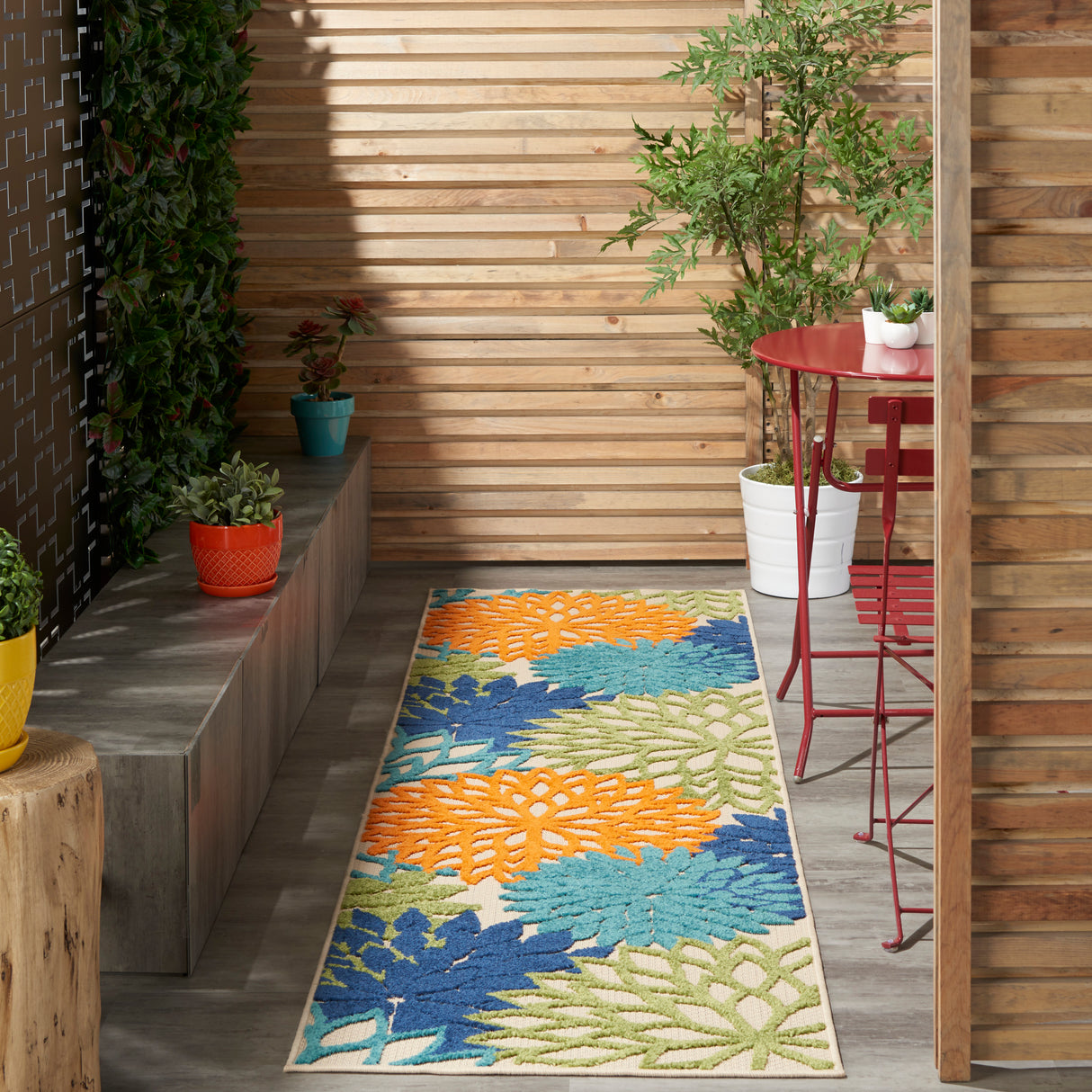 Nourison Aloha ALH05 Machine Made Multicolor Rug