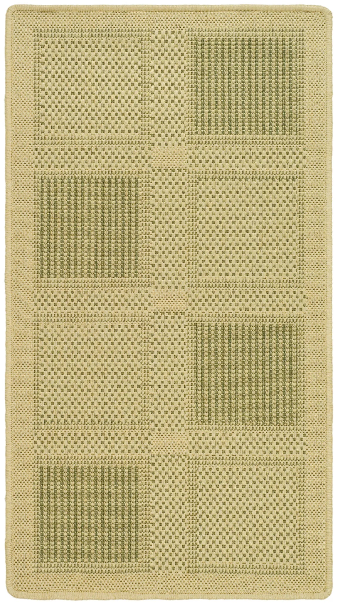 Safavieh Courtyard 2'-0" x 3'-7" Rug in Natural / Olive