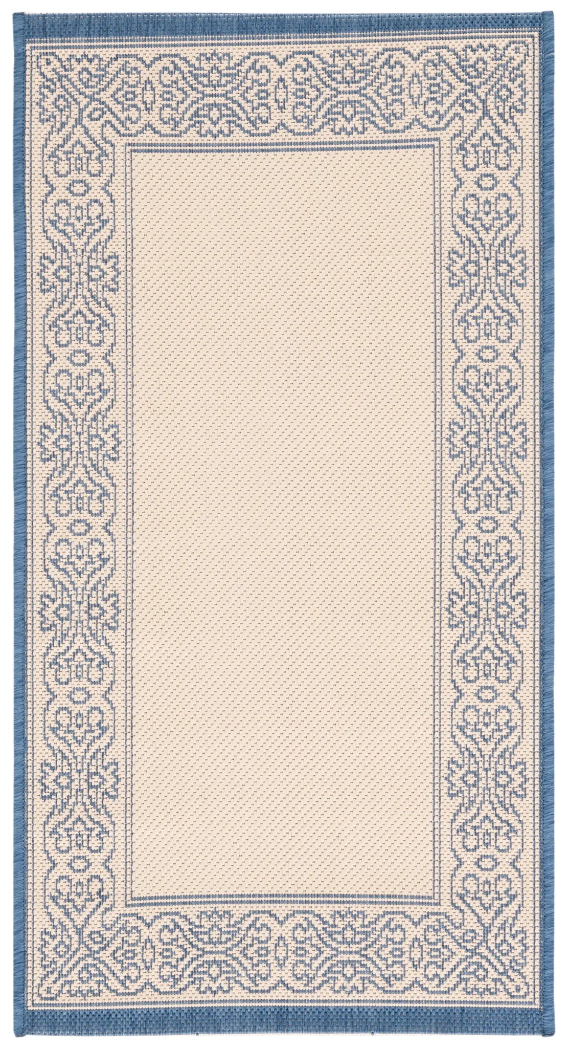 Safavieh Courtyard 2'-0" x 3'-7" Rug in Natural / Blue