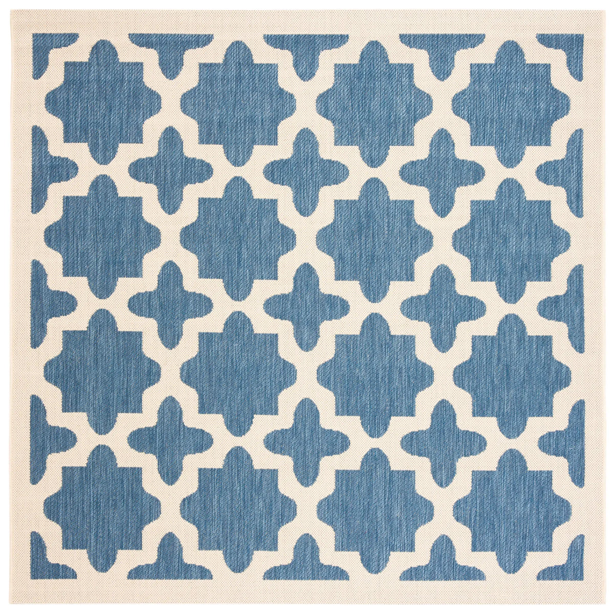 Safavieh Courtyard 5'-3" x 5'-3" Rug in Blue / Beige