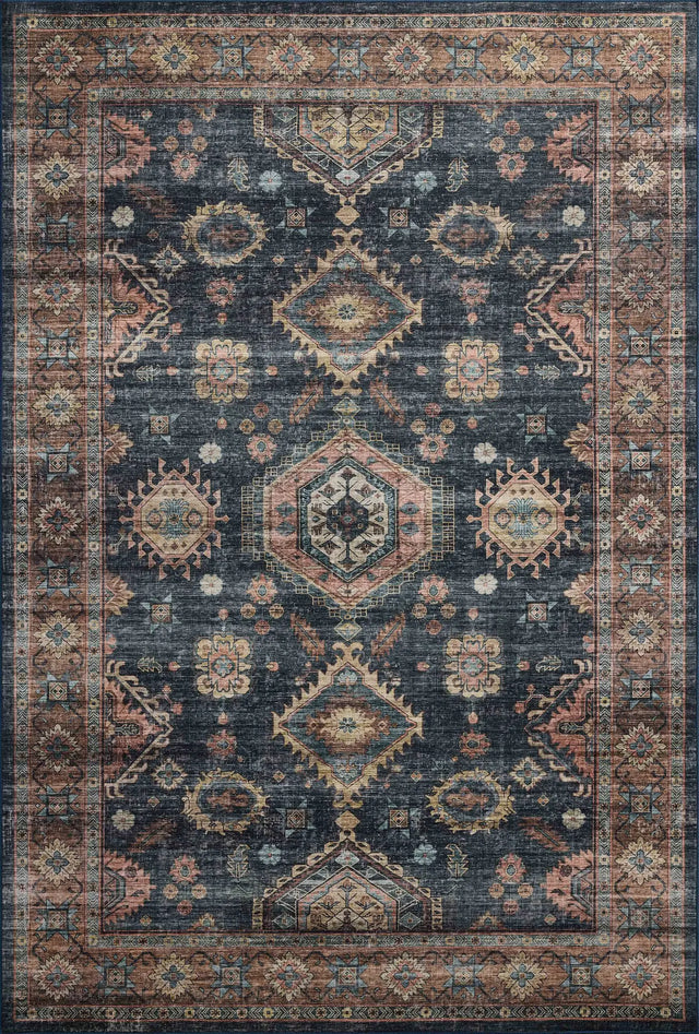 Loloi Anniston ANS-03 Denim / Sunset Rug - main flat