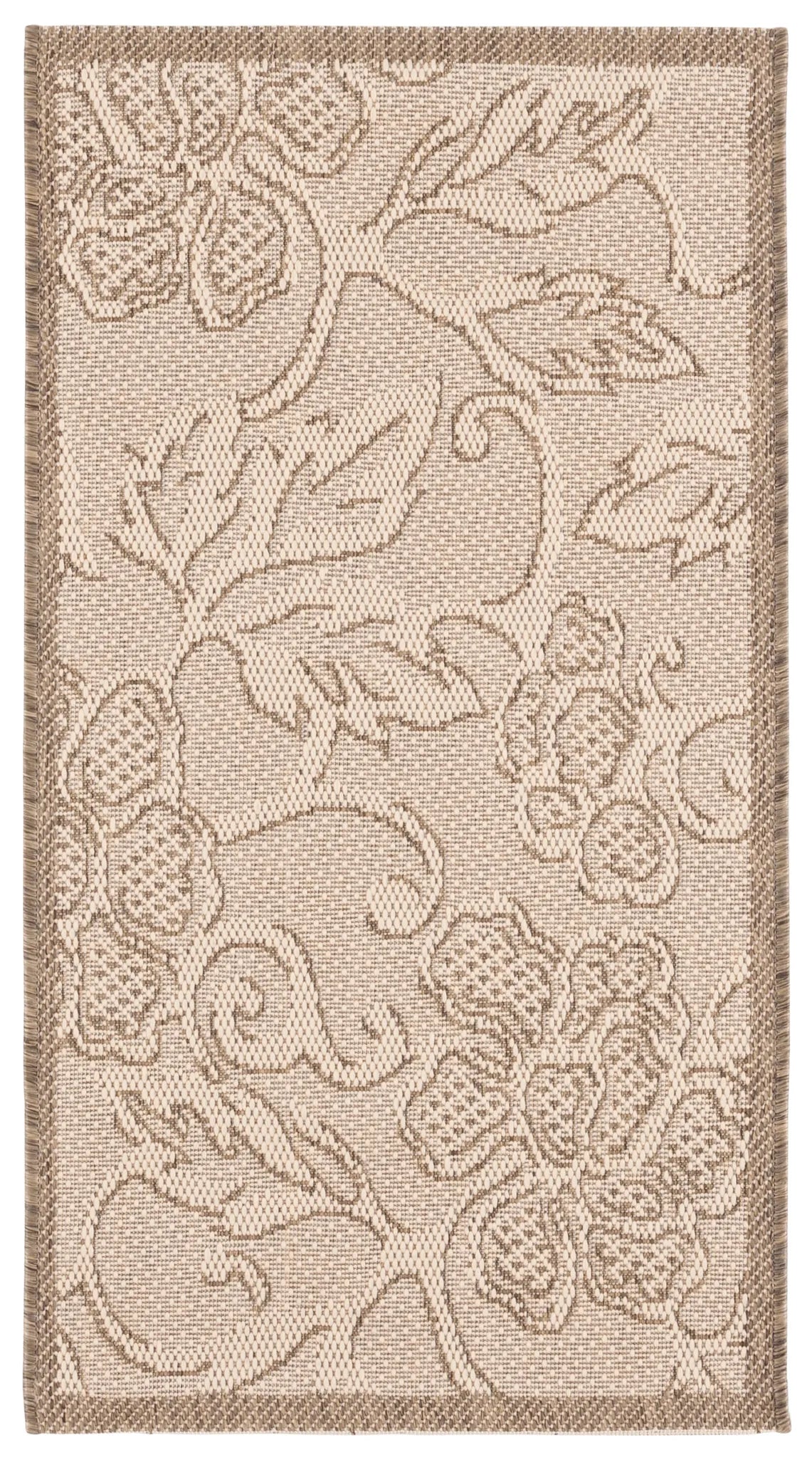 Safavieh Courtyard 2'-0" x 3'-7" Rug in Natural / Brown