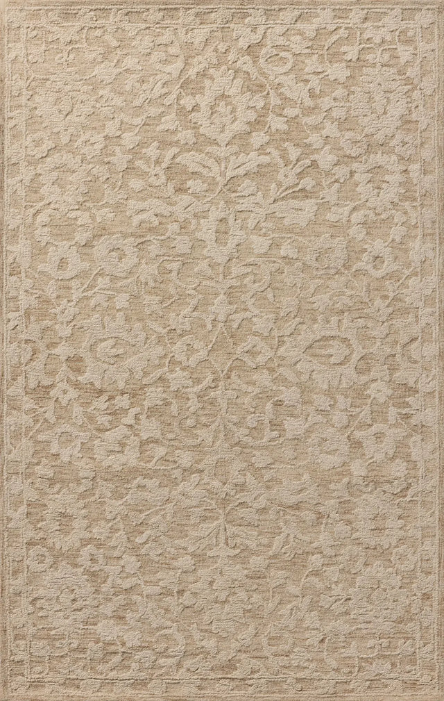 Loloi Prudence PRU-01 Clay / Ivory Hand Tufted Rug - main flat