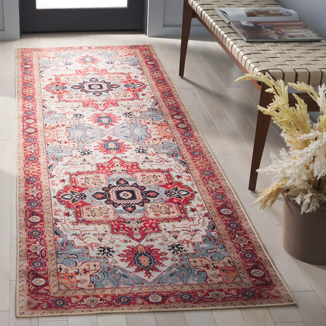 Safavieh Tucson 2'-6" x 8'-0" Rug in Beige / Rust