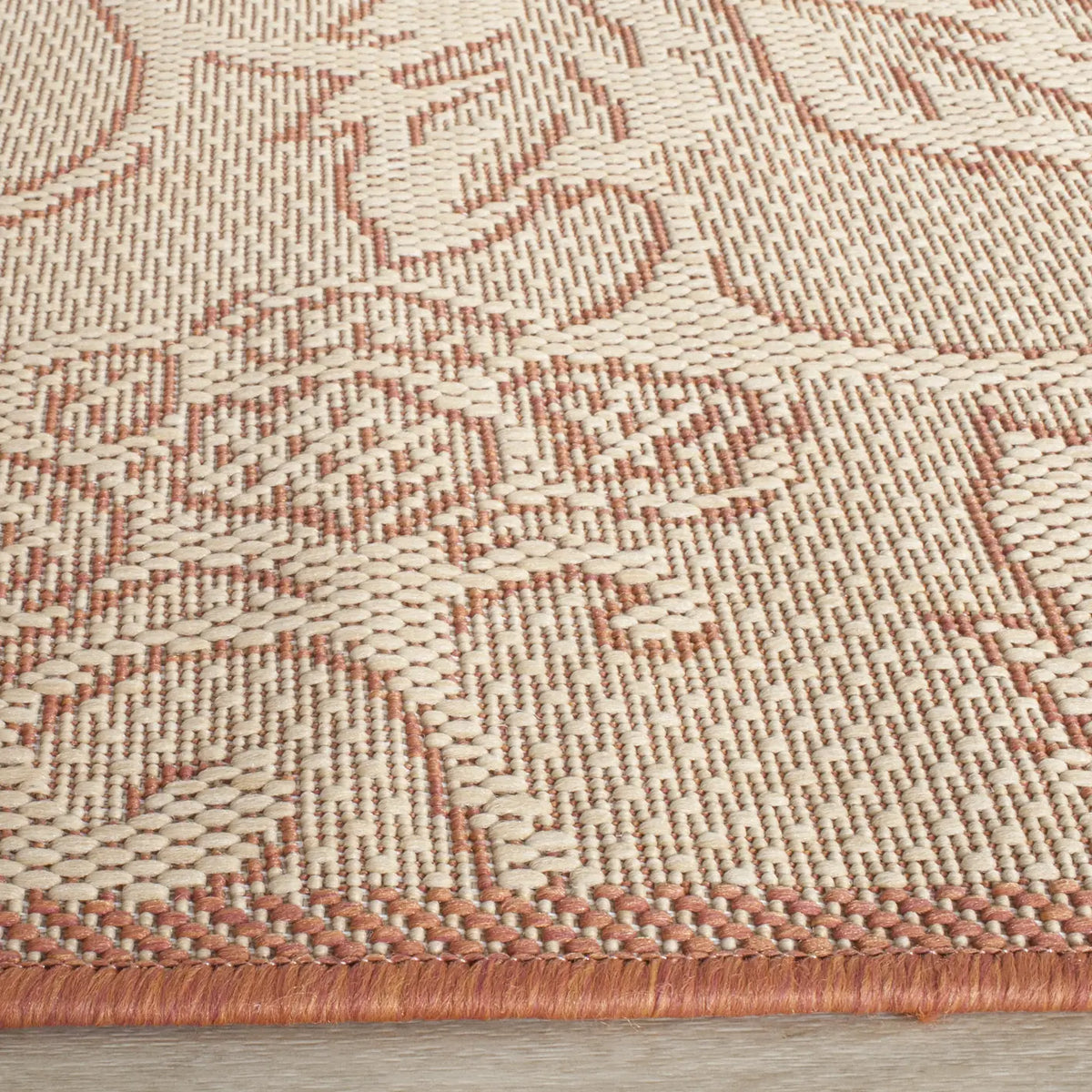 Safavieh Courtyard 2'-3" x 10'-0" Rug in Natural / Terra
