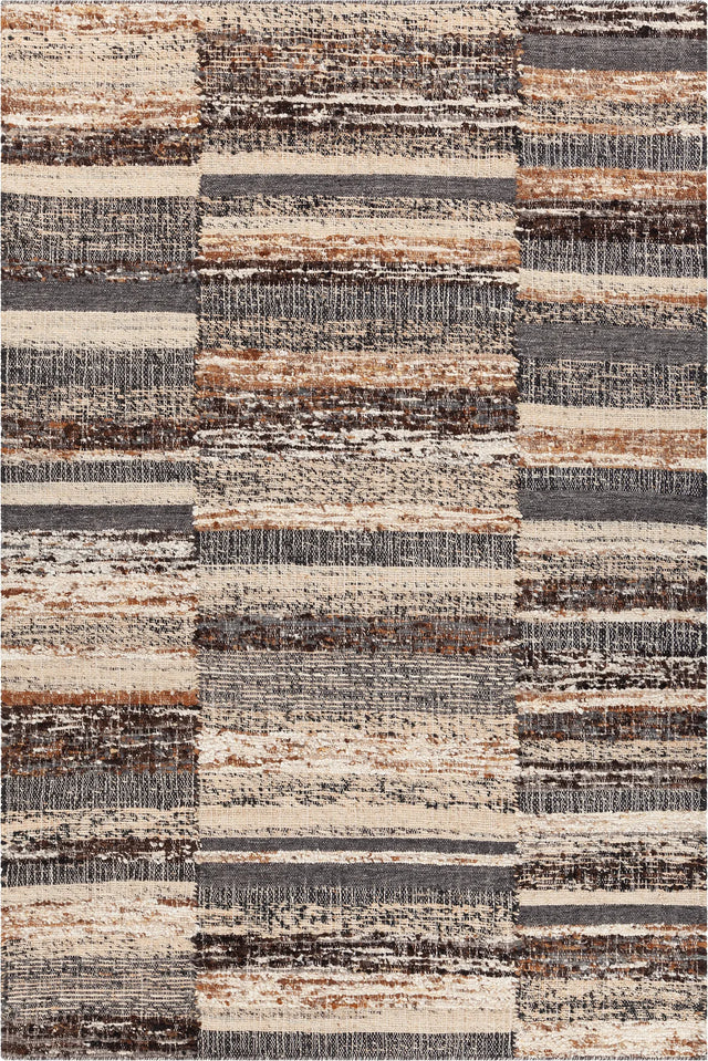 Chandra Kinsey KIN-56900 Brown / Gray / Tan rug, flat view