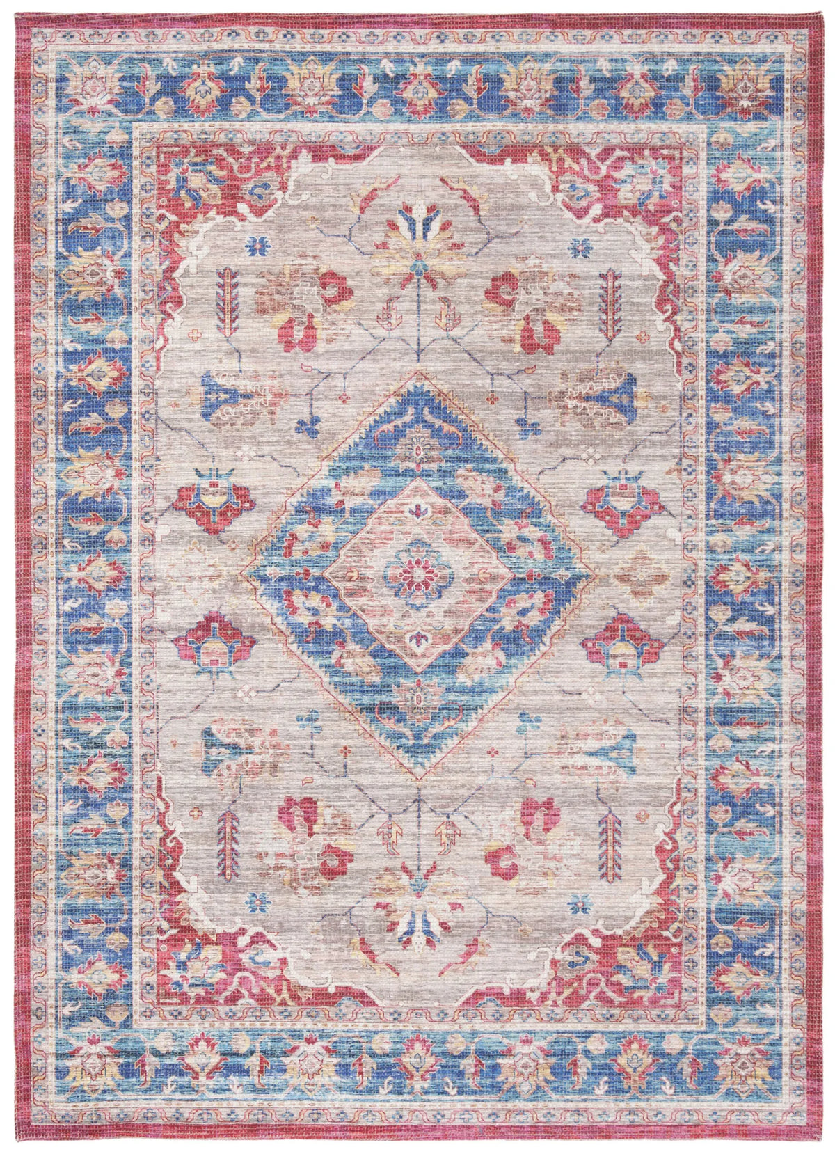 Safavieh Saffron 4'-0" x 6'-0" Rug in Rust / Ivory