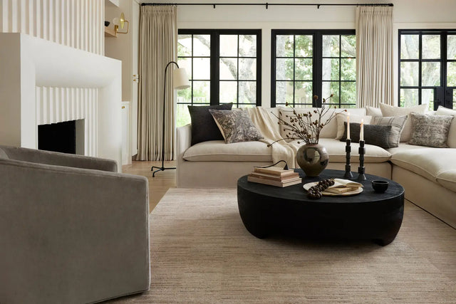 Loloi Arden Ard-01 Natural/Pebble Rug - room scene 1 horizontal