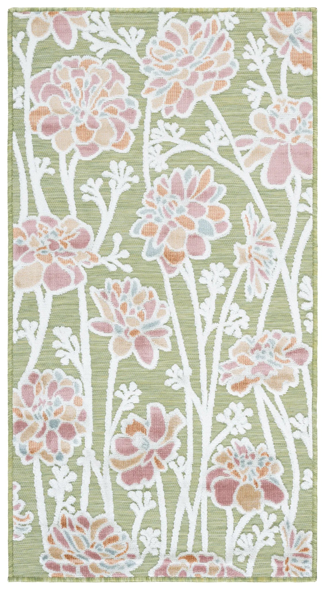 Safavieh Cabana 2'-7" x 5'-0" Rug in Green / Pink