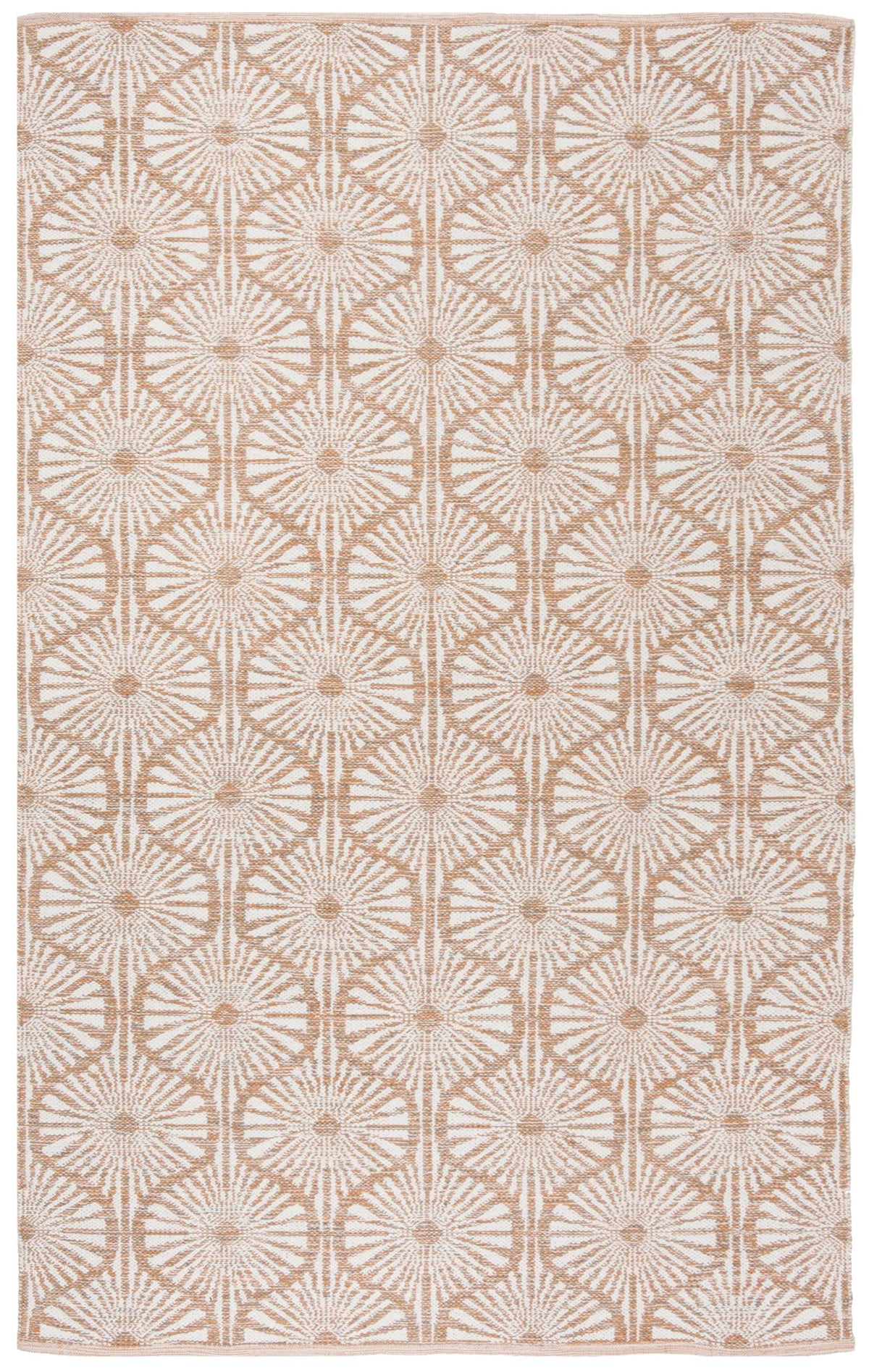 Safavieh Montauk 5'-0" x 8'-0" Rug in Orange / Ivory