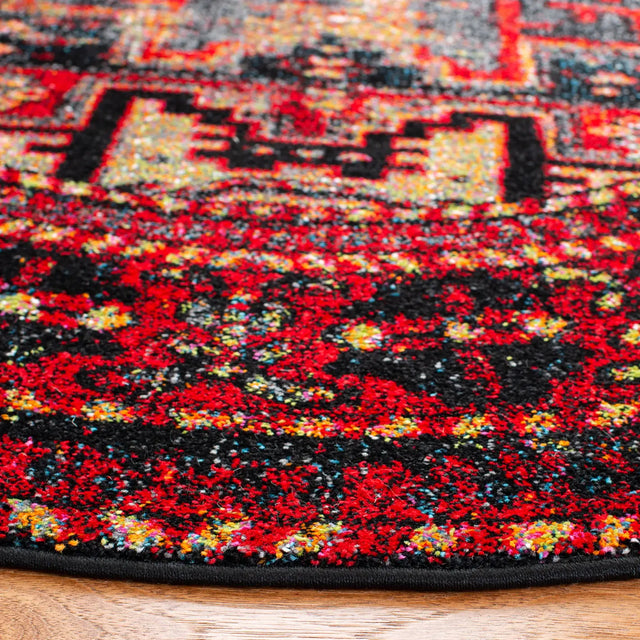 Safavieh Vintage Hamadan 5'-3" x 5'-3" Rug in Red / Multi