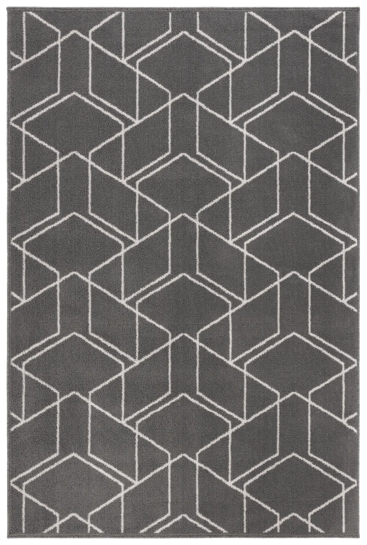 Safavieh Pyramid 4'-5" x 6'-5" Rug in Grey / Ivory