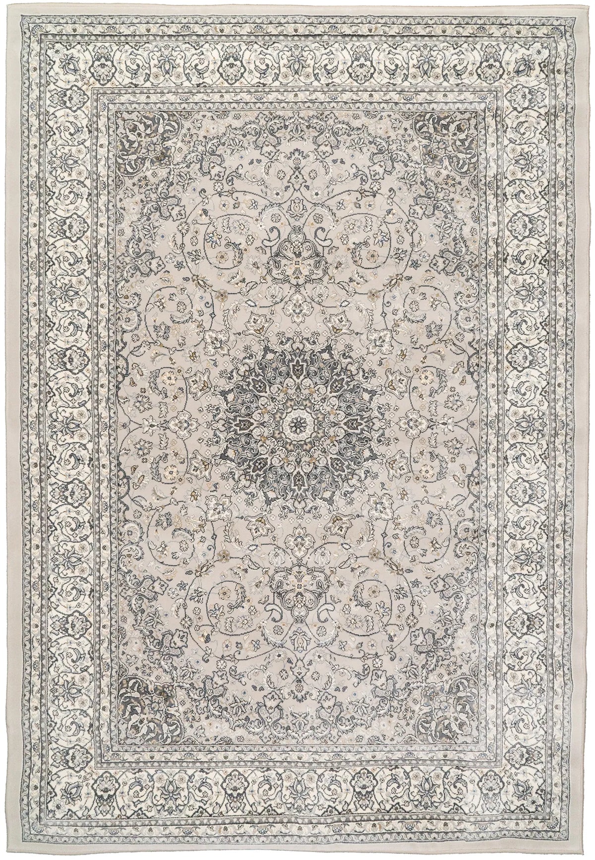 Dynamic Rugs Ancient Garden 57119 Soft Grey / Cream Rugs - Rectangular