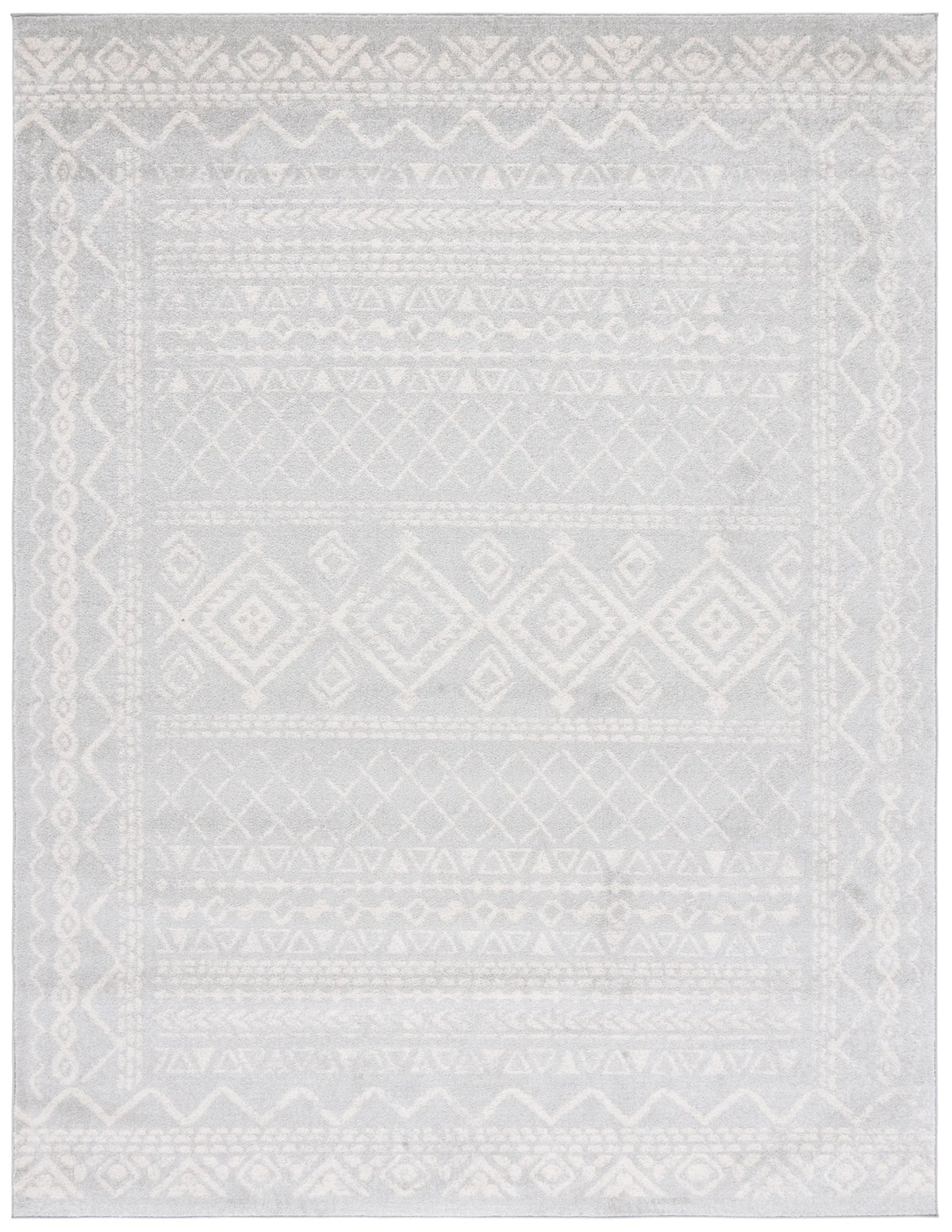 Safavieh Tulum 10'-0" x 13'-0" Rug in Light Grey / Ivory