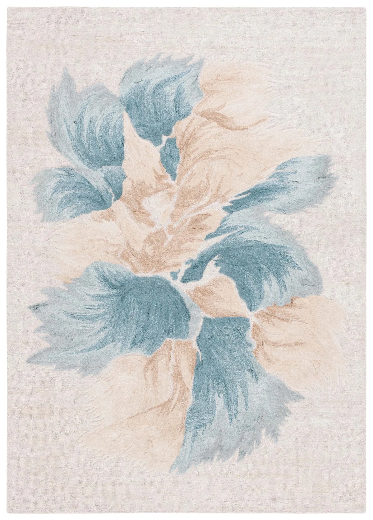 Safavieh Fifth Avenue 4'-0" x 6'-0" Rug in Beige / Teal