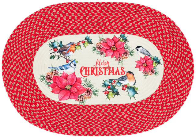 Safavieh Braided Posters 2'-0" x 3'-0" Rug in Ivory / Red
