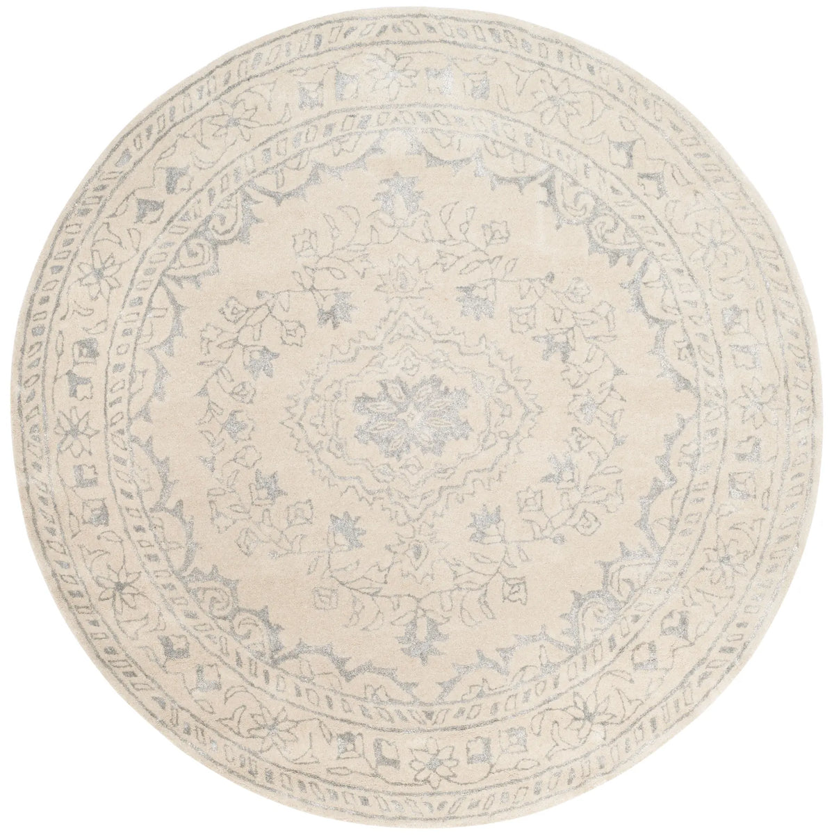 Safavieh Glamour 6'-0" x 6'-0" Rug in Light Grey