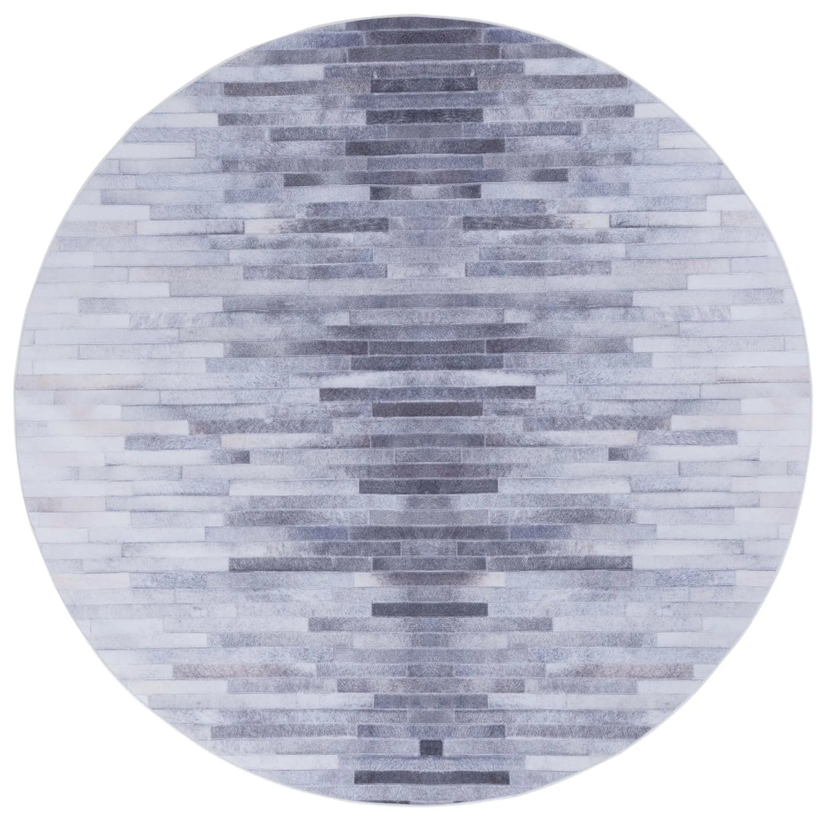 Safavieh Faux Hide 6'-0" x 6'-0" Rug in Ivory / Light Grey