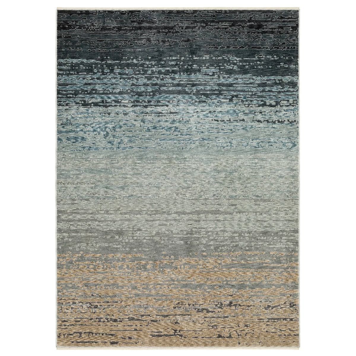 Oriental Weavers Sphinx ECHO ECH09 Blue Abstract Rugs - main flat