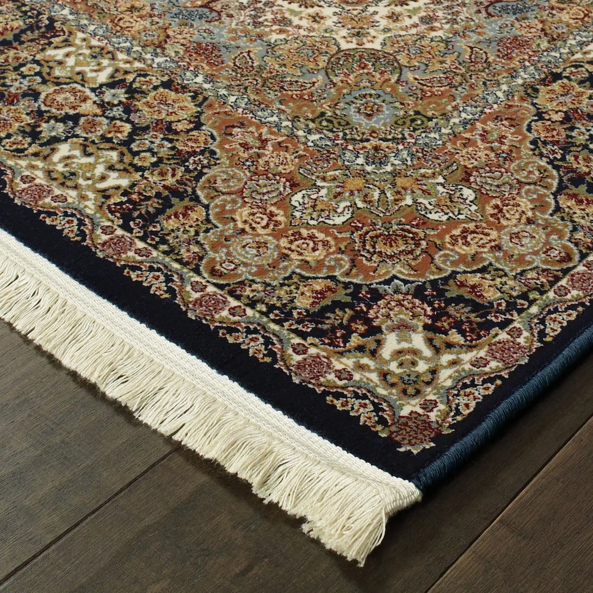 Oriental Weavers Sphinx Masterpiece 5501K Black / Multi Rugs - corner detail