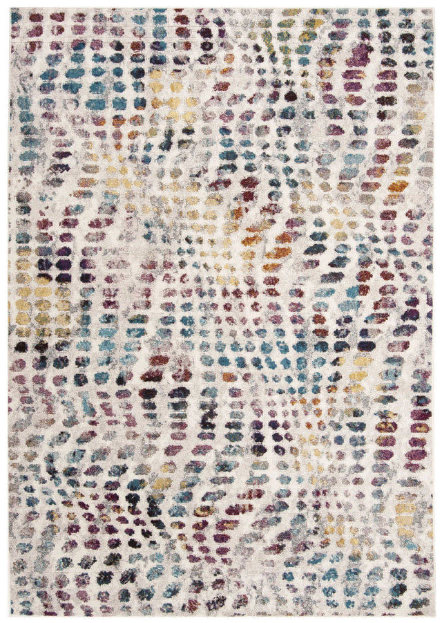 Safavieh Aria 4'-0" x 6'-0" Rug in Cream / Wine