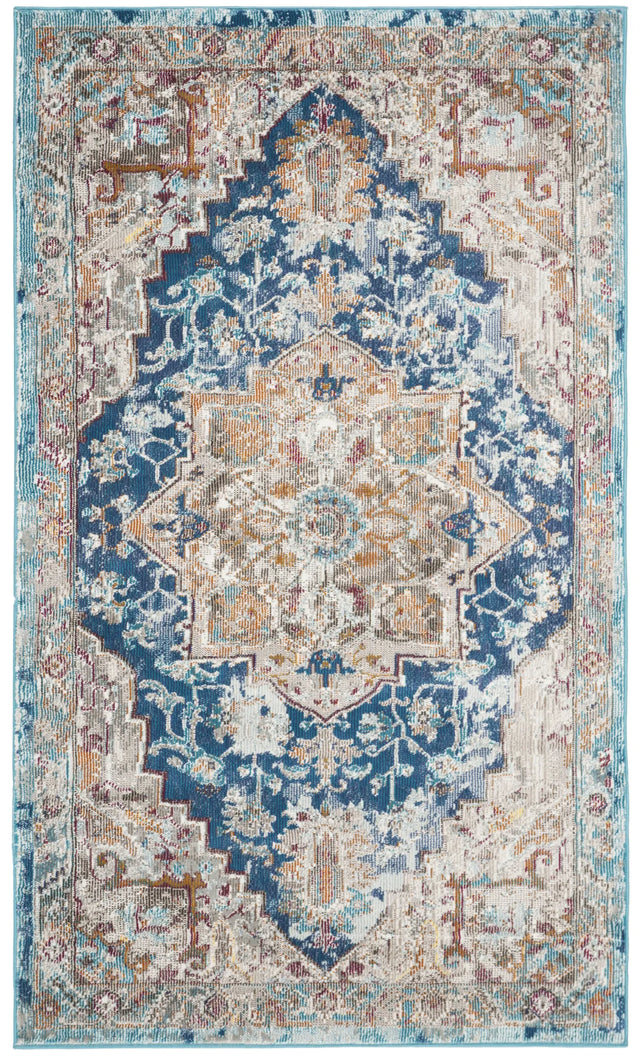 Safavieh Aria 3'-0" x 5'-0" Rug in Blue / Beige