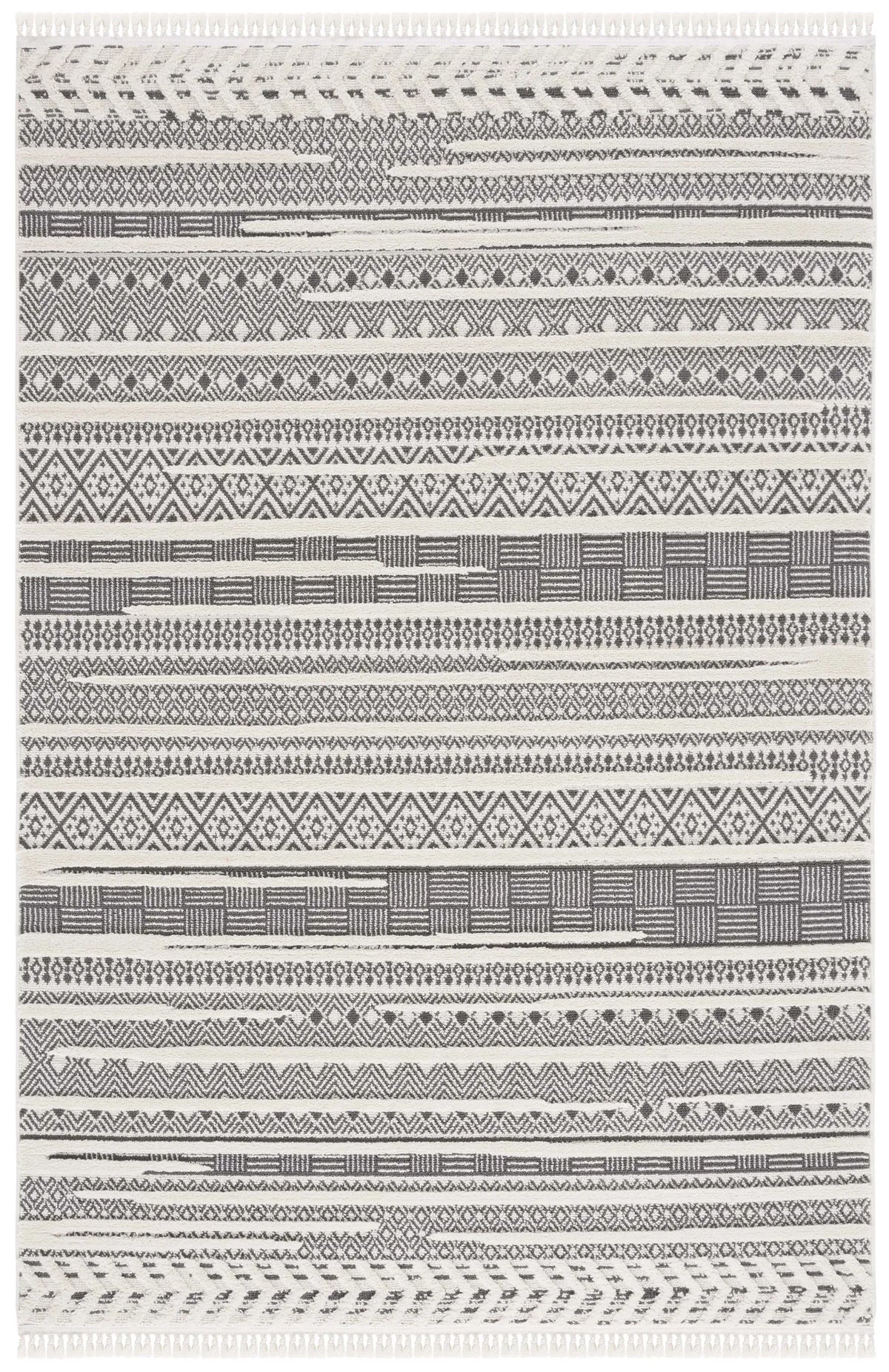 Safavieh Urban 4'-0" x 6'-0" Rug in Grey / Ivory