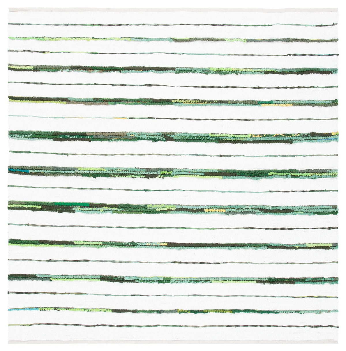 Safavieh Montauk 6'-0" x 6'-0" Rug in Green / Ivory