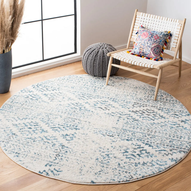 Safavieh Tulum 10'-0" x 10'-0" Rug in Ivory / Turquoise