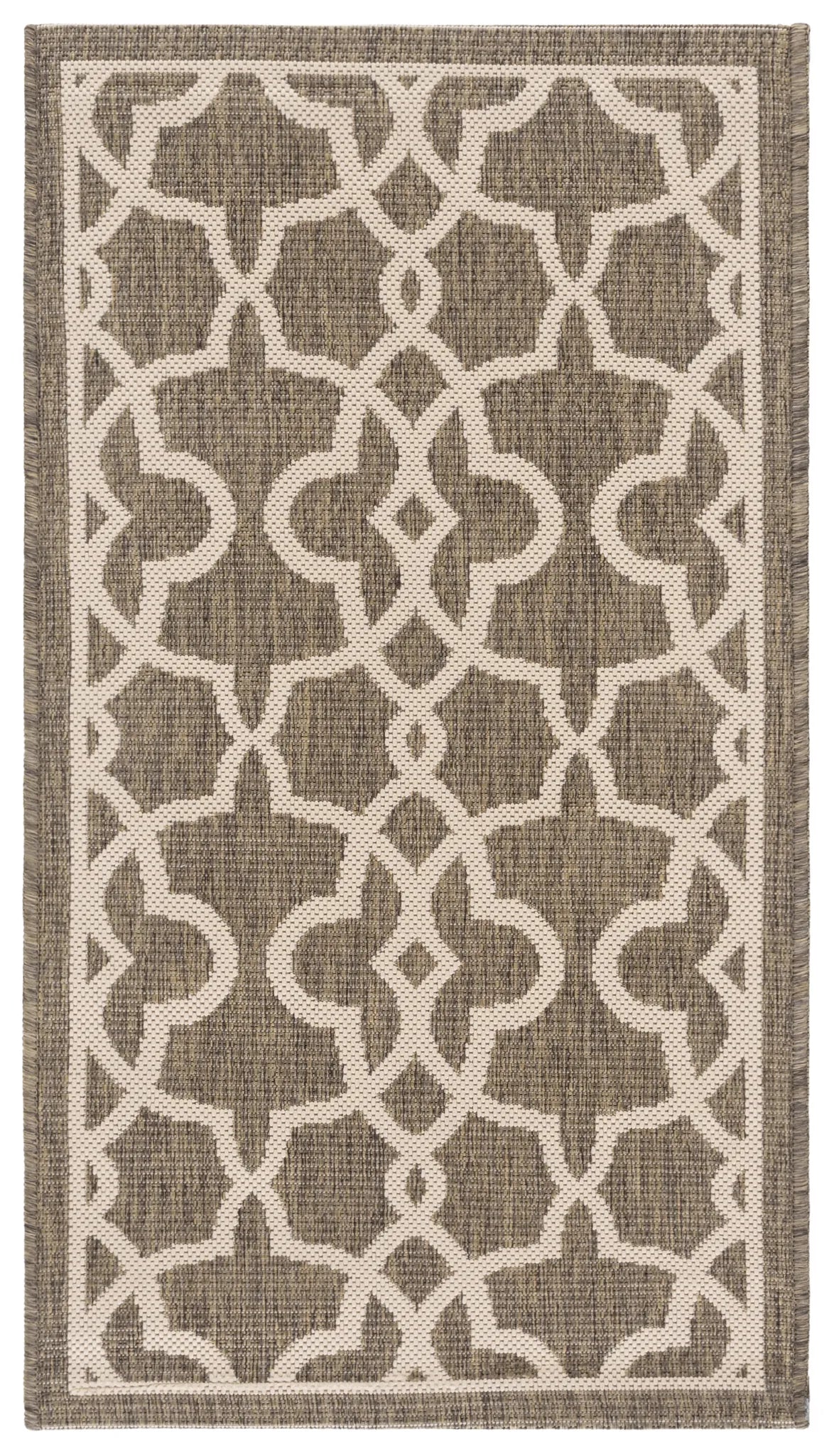 Safavieh Courtyard 2'-0" x 3'-7" Rug in Mocha / Beige