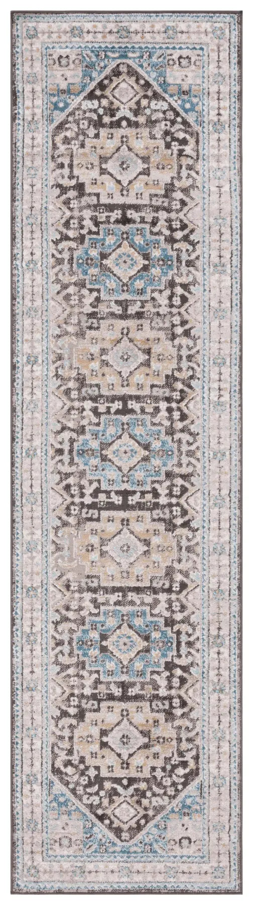 Safavieh Cornelia 200 2'-2" x 8'-0" Rug in Blue / Charcoal