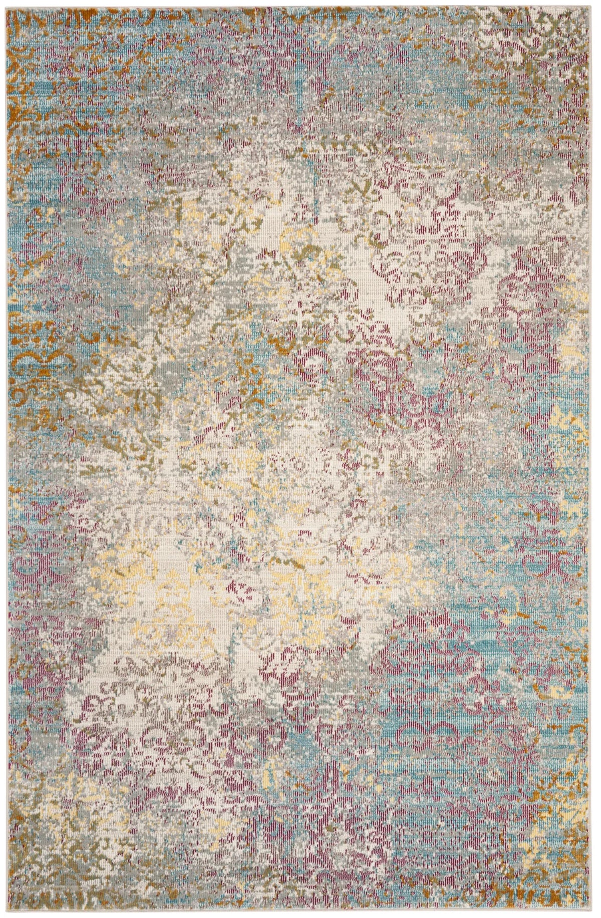 Safavieh Aria 4'-0" x 6'-0" Rug in Cream / Multi