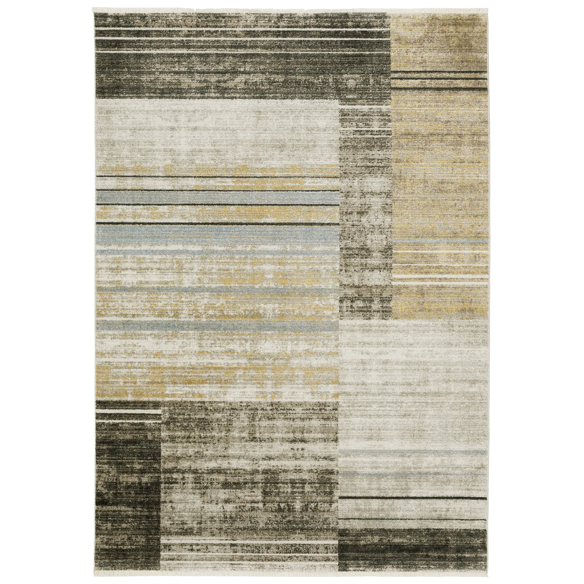 Oriental Weavers Bauer 090N2 Beige/ Charcoal Rug - main flat