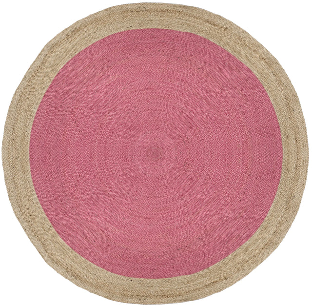 Safavieh Natural Fiber 10'-0" x 10'-0" Rug in Pink / Natural