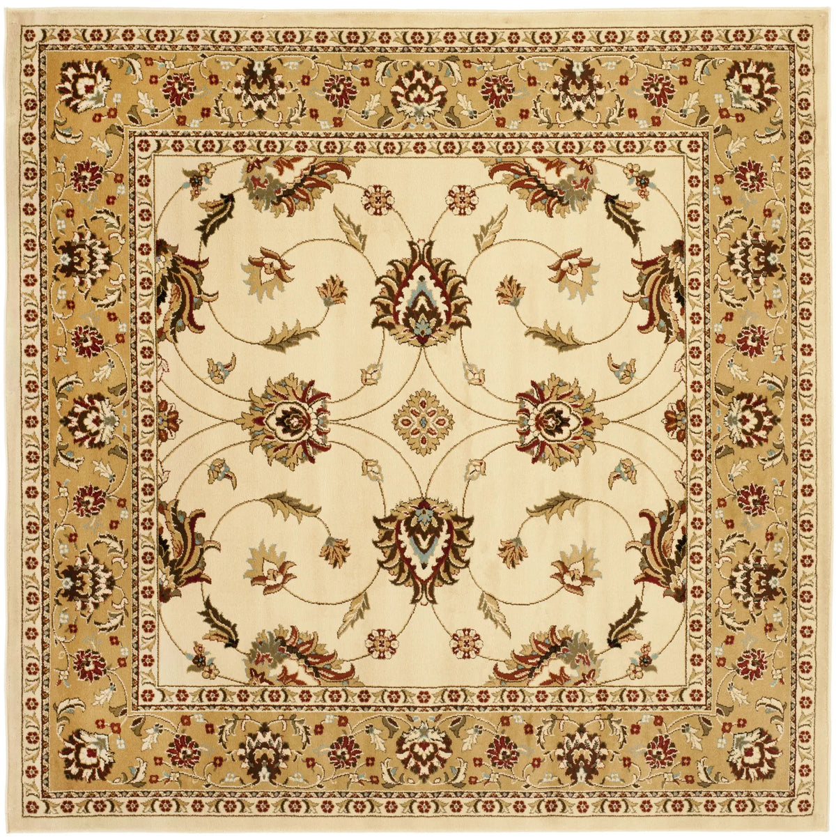 Safavieh Lyndhurst 6'-7" x 6'-7" Rug in Ivory / Beige