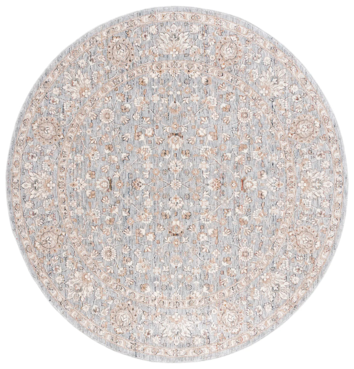 Safavieh Harlow 6'-3" x 6'-3" Rug in Grey Blue / Ivory