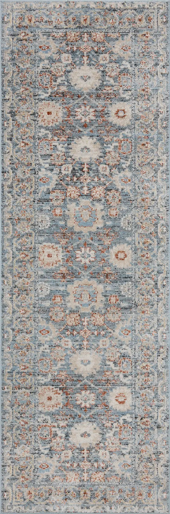 Loloi Odette Odt-07 Sky/Rust Rug - runner flat