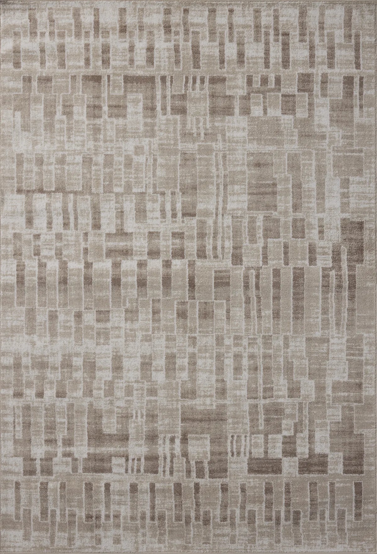 Loloi Lune LUN-02 Ivory / Mushroom Rug - main flat